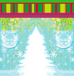 Illustration: Snowflakes christmas tree Snowflakes christmas tree