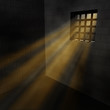 Zelle Gefängnis Licht Gitterfenster