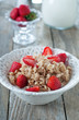 Oatmeal with steawberry