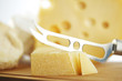 cheese with a cheese knife