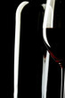 Red Wine Glass silhouette Black Background