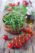 Arugula and tomato