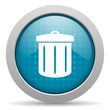 recycle blue circle web glossy icon