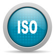 iso blue circle web glossy icon