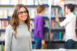 Young students in a library