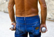 Playing jeu de boules