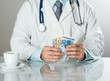 doctor with money