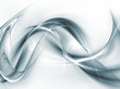 Elegant steel waves on white background