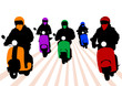 People on scooter