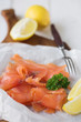 Simply smoked salmon