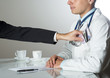 doctor with money