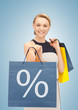 woman with shopping bags