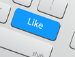 Blue like button on keyboard