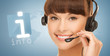 futuristic female helpline operator