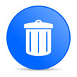 recycle blue circle web glossy icon