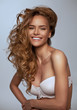 Photo: Beautiful happy blonde woman without make up Beautiful happy blonde woman without make up