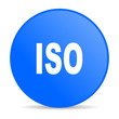 iso blue circle web glossy icon
