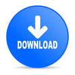download blue circle web glossy icon