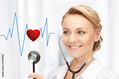 Photo: doctor listening to heart beat doctor listening to heart beat