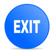 exit blue circle web glossy icon