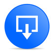 exit blue circle web glossy icon