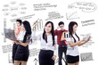 Business team working - isolated