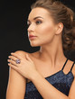woman with cocktail ring
