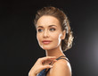 woman in evening dress