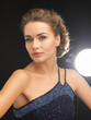 woman in evening dress