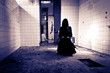 Horror Scene of a Scary Woman