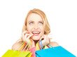Photo: excited woman with shopping bags excited woman with shopping bags