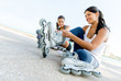 Women Skating Outdoors