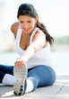 Woman exercising outdoors