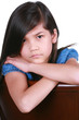 Angry young asian girl