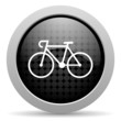 Illustrazione: bicycle black circle web glossy icon bicycle black circle web glossy icon