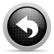 back black circle web glossy icon