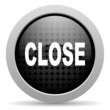 close black circle web glossy icon