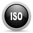 iso black circle web glossy icon