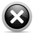 cancel black circle web glossy icon