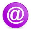 at violet circle web glossy icon