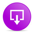 exit violet circle web glossy icon