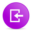 enter violet circle web glossy icon