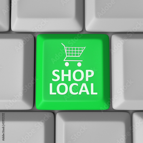 Illustration: Shop Local Computer Key Shopping Cart Support Community Shop Local Computer Key Shopping Cart Support Community