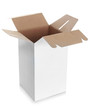 white empty box with handle