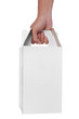white empty box with handle
