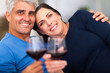 mature couple having good time
