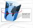 Vector: Hexagonal world map Hexagonal world map