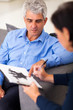 Photo: middle aged patient pointing Rorschach inkblot middle aged patient pointing Rorschach inkblot
