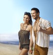 Foto: Romantic couple on the beach Romantic couple on the beach