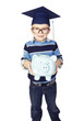 Photo: Boy preparing for College Savings Plan Boy preparing for College Savings Plan